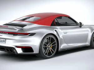 Porsche 911 Turbo S Cabrio 2021 3D Model