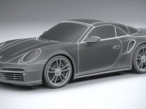 Porsche 911 Turbo S Cabrio 2021 3D Model