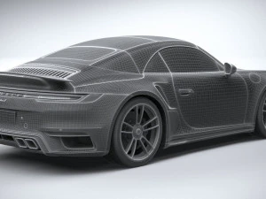 Porsche 911 Turbo S Cabrio 2021 3D Model