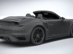 Porsche 911 Turbo S Cabrio 2021 3D Model