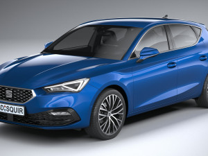 Seat Leon 5-door 2020 3D मॉडल