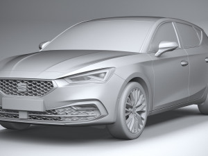 Seat Leon 5-door 2020 3D मॉडल