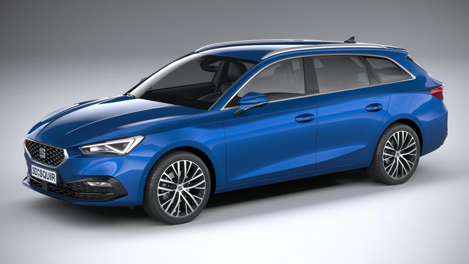 Seat Leon Sportstourer 2020 3D Model .c4d .max .obj .3ds .fbx .stl .blend 