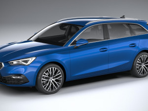 seat leon sportstourer 2020 3D Model