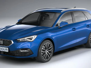 Seat Leon Sportstourer 2020 3D Model