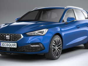 Seat Leon Sportstourer 2020 Modello 3D