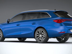 Seat Leon Sportstourer 2020 3D Model