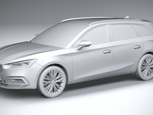 Seat Leon Sportstourer 2020 Modello 3D