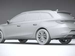 Seat Leon Sportstourer 2020 Modello 3D