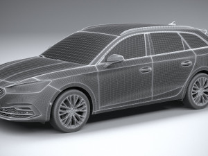 Seat Leon Sportstourer 2020 Modello 3D
