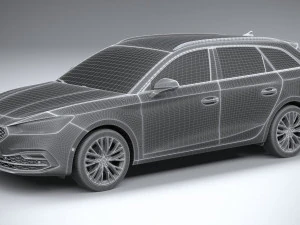 Seat Leon Sportstourer 2020 3D Model