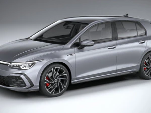 폭스바겐 골프 GTD 5도어 2020 3D 모델