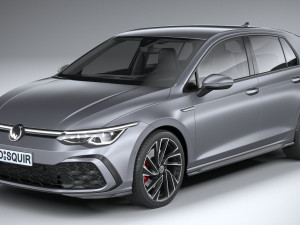 Volkswagen Golf GTD 5-door 2020 3D Model