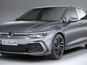 Volkswagen Golf GTD 5-door 2020 3D Model