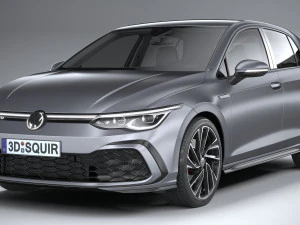 Volkswagen Golf GTD 5-door 2020 3D Model