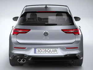 Volkswagen Golf GTD 5-door 2020 3D Model