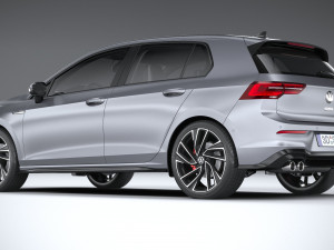 Volkswagen Golf GTD 5-door 2020 3D Model
