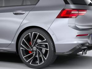 Volkswagen Golf GTD 5-door 2020 3D Model