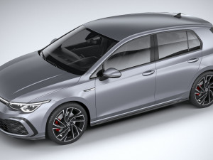 Volkswagen Golf GTD 5-door 2020 3D Model
