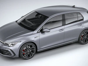 Volkswagen Golf GTD 5-door 2020 3D Model