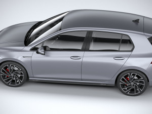 Volkswagen Golf GTD 5-door 2020 3D Model