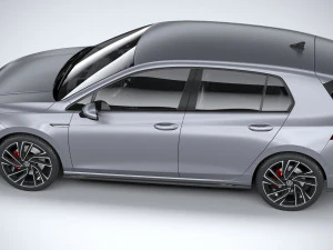Volkswagen Golf GTD 5-door 2020 3D Model