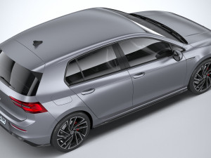 Volkswagen Golf GTD 5-door 2020 3D Model