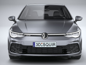 Volkswagen Golf GTD 5-door 2020 3D Model