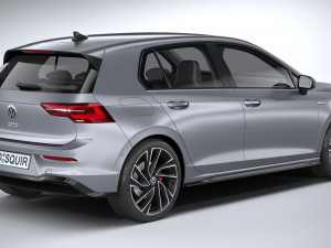 Volkswagen Golf GTD 5-door 2020 3D Model