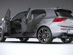 Volkswagen Golf GTD 5-door 2020 3D Model