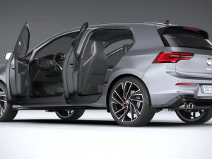 Volkswagen Golf GTD 5-door 2020 3D Model
