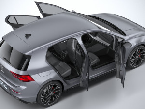Volkswagen Golf GTD 5-door 2020 3D Model