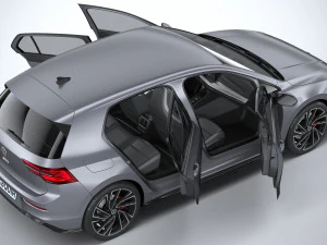 Volkswagen Golf GTD 5-door 2020 3D Model