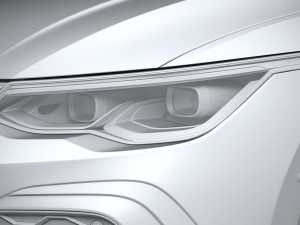 Volkswagen Golf GTD 5-door 2020 3D Model