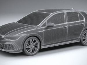 Volkswagen Golf GTD 5-door 2020 3D Model