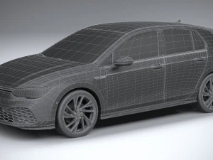 Volkswagen Golf GTD 5-door 2020 3D Model