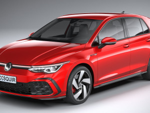 Volkswagen Golf GTI 5-door 2020 3D 모델
