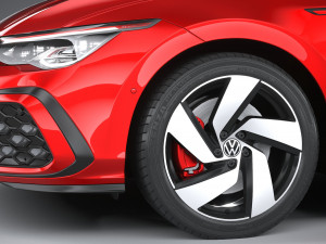 Volkswagen Golf GTI 5-door 2020 3D 모델