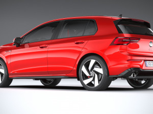 Volkswagen Golf GTI 5-door 2020 3D 모델