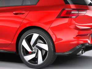 Volkswagen Golf GTI 5-door 2020 3D 모델