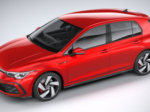 Volkswagen Golf GTI 5-door 2020 3D 모델