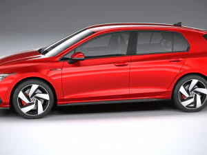 폭스바겐 골프 GTI 5도어 2020 3D 모델