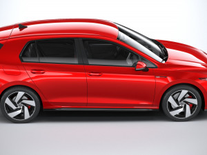 Volkswagen Golf GTI 5-door 2020 3D 모델