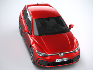 Volkswagen Golf GTI 5-door 2020 3D 모델