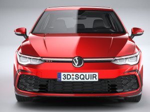 Volkswagen Golf GTI 5-door 2020 3D 모델