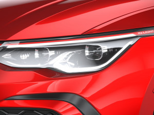 Volkswagen Golf GTI 5-door 2020 3D 모델