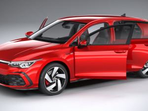 Volkswagen Golf GTI 5-door 2020 3D 모델
