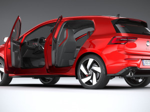 Volkswagen Golf GTI 5-door 2020 3D 모델