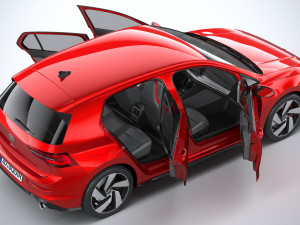 Volkswagen Golf GTI 5-door 2020 3D 모델