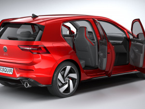 Volkswagen Golf GTI 5-door 2020 3D 모델